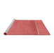 Sideview of Machine Washable Transitional Red Rug, wshpat1030rd