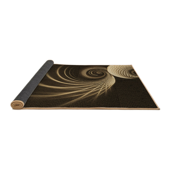 Thickness of Patterned Oak Brown Rug, pat1031brn