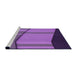 Sideview of Machine Washable Transitional Purple Rug, wshpat1032pur