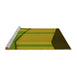 Sideview of Machine Washable Transitional Pistachio Green Rug, wshpat1032yw