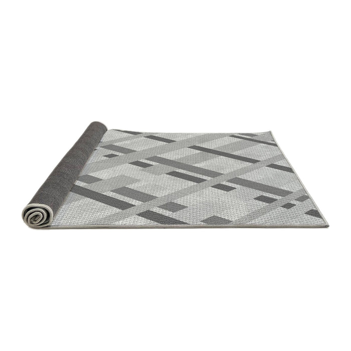 Thickness of Patterned Gunmetal Gray Rug, pat1035gry