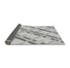 Thickness of Patterned Gunmetal Gray Rug, pat1035gry