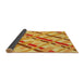 Thickness of Patterned Bright Gold Yellow Rug, pat1035yw