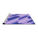 Sideview of Machine Washable Transitional Mauve Purple Rug, wshpat1036pur