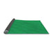 Thickness of Patterned Spring Green Rug, pat1038lblu