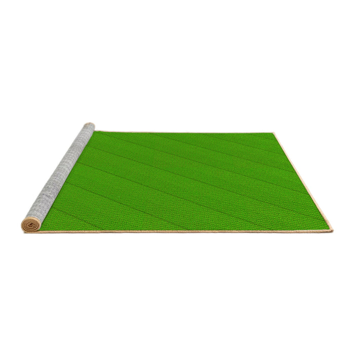 Sideview of Machine Washable Transitional Lime Green Rug, wshpat1038yw