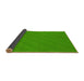 Thickness of Patterned Lime Green Rug, pat1038yw