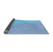 Thickness of Patterned Iceberg Blue Rug, pat1039lblu