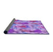 Thickness of Patterned Bright Lilac Purple Rug, pat104pur