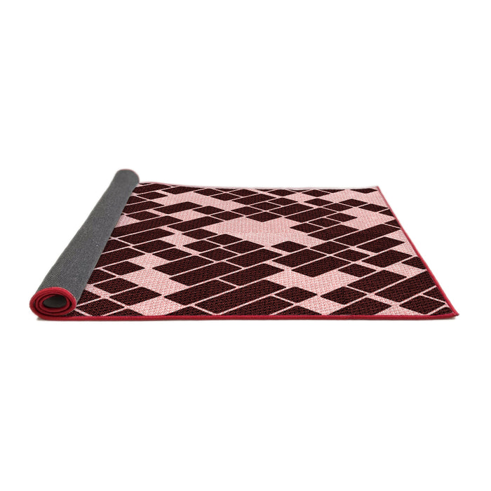 Thickness of Patterned Chocolate Brown Rug, pat1040rd