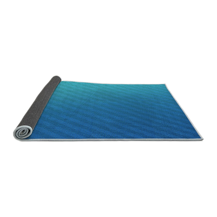 Thickness of Patterned Blue Rug, pat1041lblu