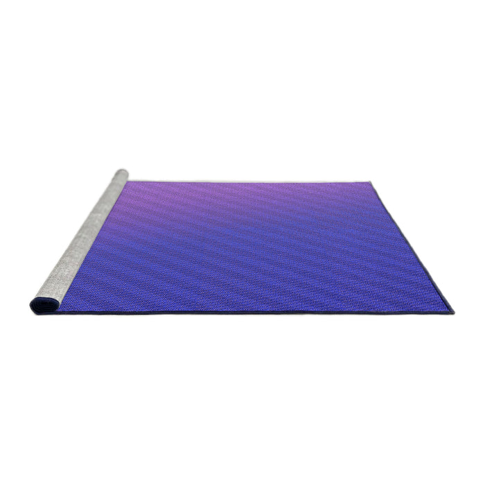 Sideview of Machine Washable Transitional ly Purple Rug, wshpat1041pur