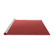 Sideview of Machine Washable Transitional Red Rug, wshpat1041rd