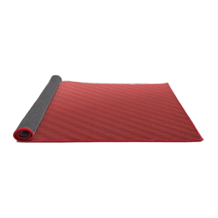Thickness of Patterned Red Rug, pat1041rd