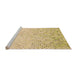 Sideview of Machine Washable Transitional Golden Blonde Gold Rug, wshpat1042org