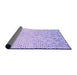 Thickness of Patterned Purple Mimosa Purple Rug, pat1042pur