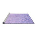 Sideview of Machine Washable Transitional Purple Mimosa Purple Rug, wshpat1042pur