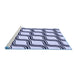 Sideview of Machine Washable Transitional Pale Lilac Purple Rug, wshpat1043blu