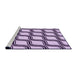 Sideview of Machine Washable Transitional Purple Rug, wshpat1043pur