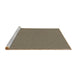 Sideview of Machine Washable Transitional Khaki Gold Rug, wshpat1044brn