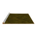 Sideview of Machine Washable Transitional Dark Bronze Brown Rug, wshpat1045yw