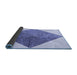 Thickness of Patterned Periwinkle Purple Rug, pat1047blu