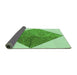 Thickness of Patterned Light Green Rug, pat1047grn