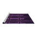 Sideview of Machine Washable Transitional Deep Purple Rug, wshpat105pur