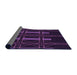 Thickness of Patterned Deep Purple Rug, pat105pur