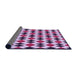 Thickness of Patterned Blossom Pink Rug, pat1050pur