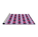 Sideview of Machine Washable Transitional Blossom Pink Rug, wshpat1050pur