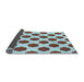 Thickness of Patterned Blue Rug, pat1051lblu