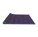 Thickness of Patterned Purple Rug, pat1052blu