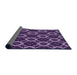 Thickness of Patterned Lilac Purple Rug, pat1053pur