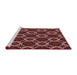 Sideview of Machine Washable Transitional Red Rug, wshpat1053rd