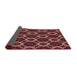 Thickness of Patterned Red Red Rug, pat1053rd