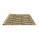 Sideview of Machine Washable Transitional Oak Brown Rug, wshpat1054brn