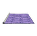 Sideview of Machine Washable Transitional Mauve Purple Rug, wshpat1054pur