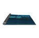 Thickness of Patterned Night Blue Rug, pat1056lblu