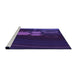 Sideview of Machine Washable Transitional ly Purple Rug, wshpat1056pur