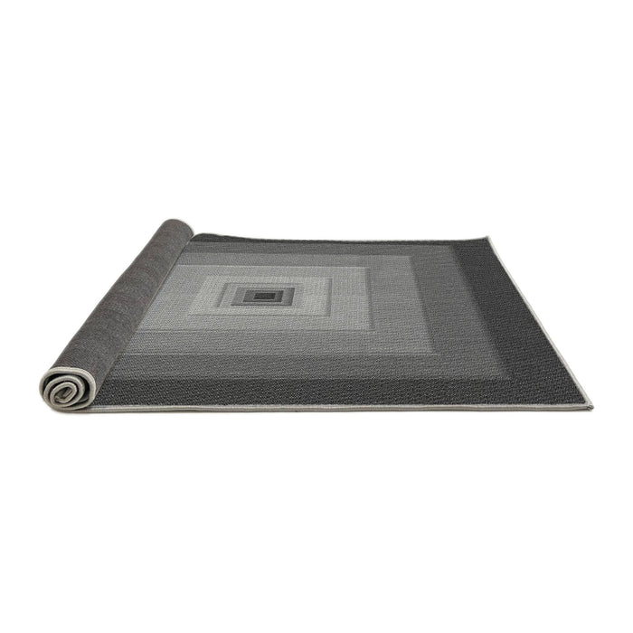 Thickness of Patterned Gunmetal Gray Rug, pat1057gry