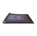 Thickness of Patterned Plum Purple Rug, pat1057lblu