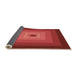 Thickness of Patterned Red Rug, pat1057org