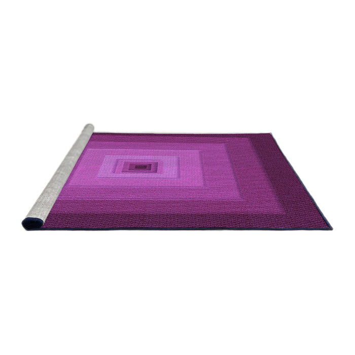 Sideview of Machine Washable Transitional Medium Violet Red Pink Rug, wshpat1057pur