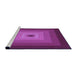 Sideview of Machine Washable Transitional Medium Violet Red Pink Rug, wshpat1057pur