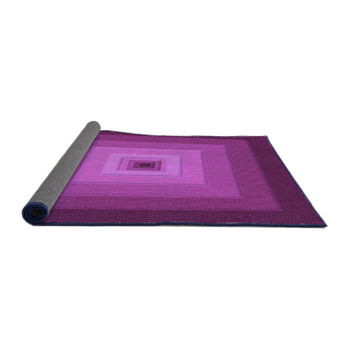Thickness of Patterned Medium Violet Red Pink Rug, pat1057pur