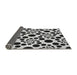 Thickness of Patterned Black Rug, pat1058gry