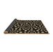 Thickness of Patterned Black Rug, pat1059brn