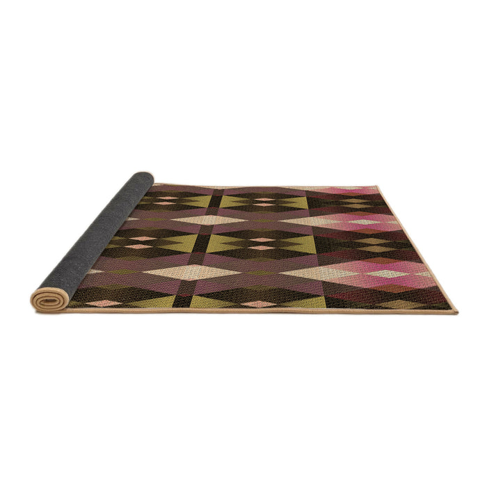 Thickness of Patterned Bakers Brown Rug, pat106brn