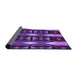 Thickness of Patterned Purple Rug, pat106pur